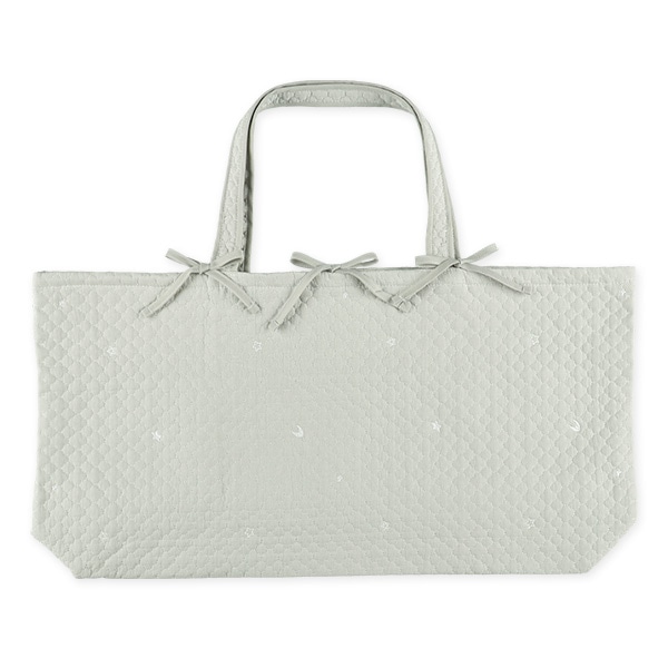 イブルお昼寝布団バッグ グレー（月&星）70×42×14cm