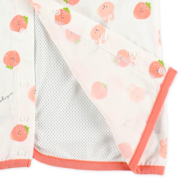 2WAY背中メッシュガーゼスリーパーM（いちご）