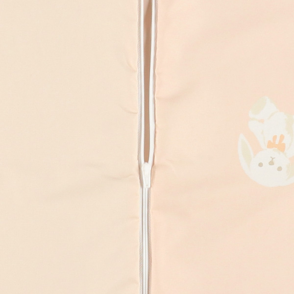 お昼寝掛・敷布団カバー2点セット（うさぎ/横ファスナー式）