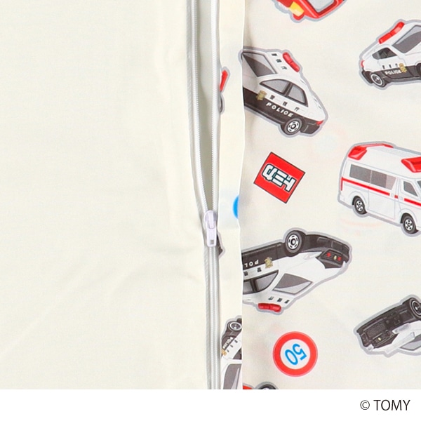 2枚組お昼寝敷布団カバー（トミカ/ファスナー式）