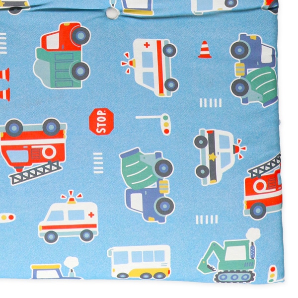 リバーシブルタイプお昼寝マット（はたらくくるま）