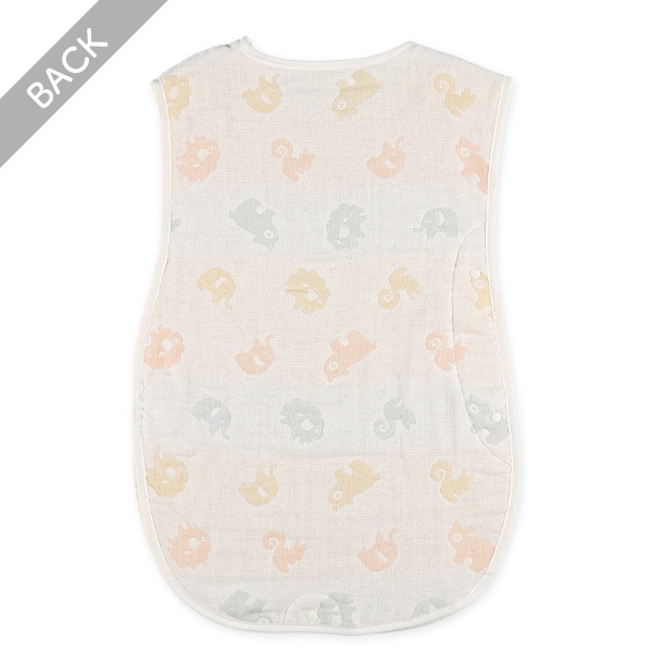 6重ガーゼ通期丸型スリーパー（アニマル）