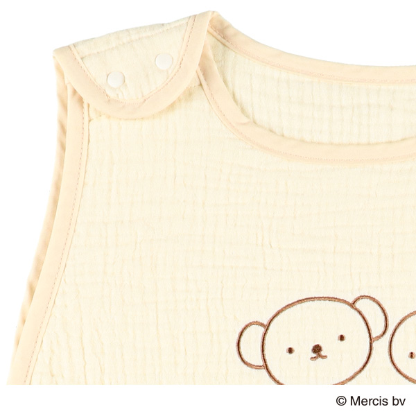 ガーゼ通期丸型スリーパー（ミッフィー）