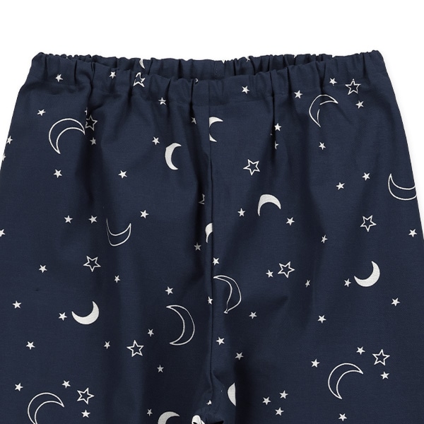 前開き長袖パジャマ（月星総柄）