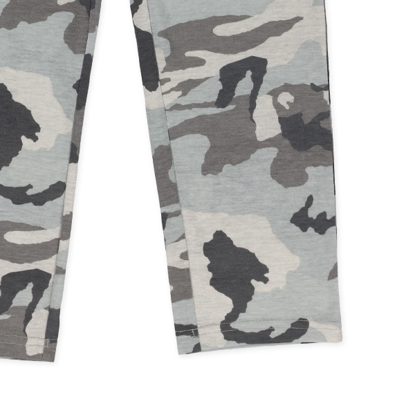 袖ロールアップ長袖パジャマ（迷彩ロゴ）