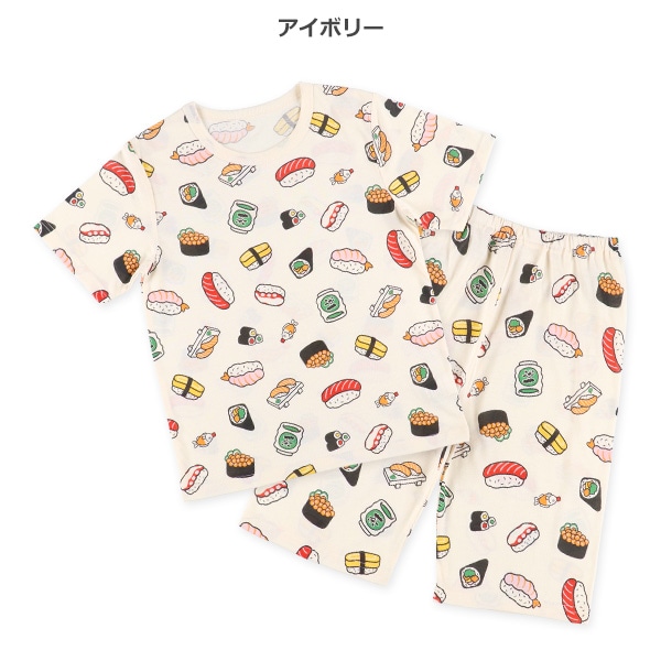 半袖パジャマ（お寿司総柄）