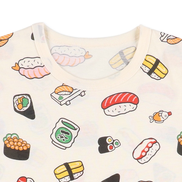 半袖パジャマ（お寿司総柄）