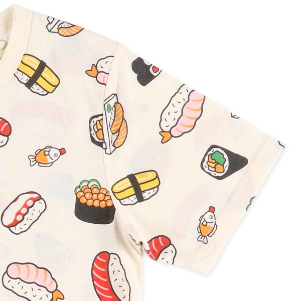 半袖パジャマ（お寿司総柄）