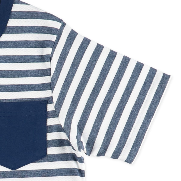 半袖パジャマ（ボーダー）