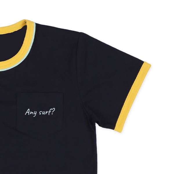 半袖パジャマ（胸ポケット・サメ柄）