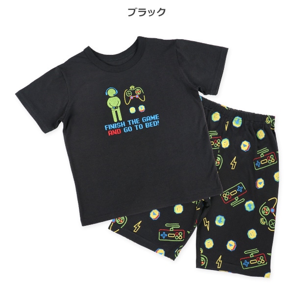 半袖パジャマ（ゲーム・ネオン）