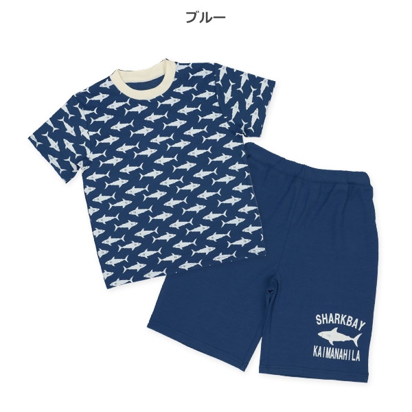 半袖パジャマ（シャーク柄）