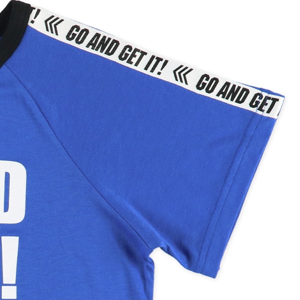 半袖パジャマ（胸ロゴ・袖ライン）