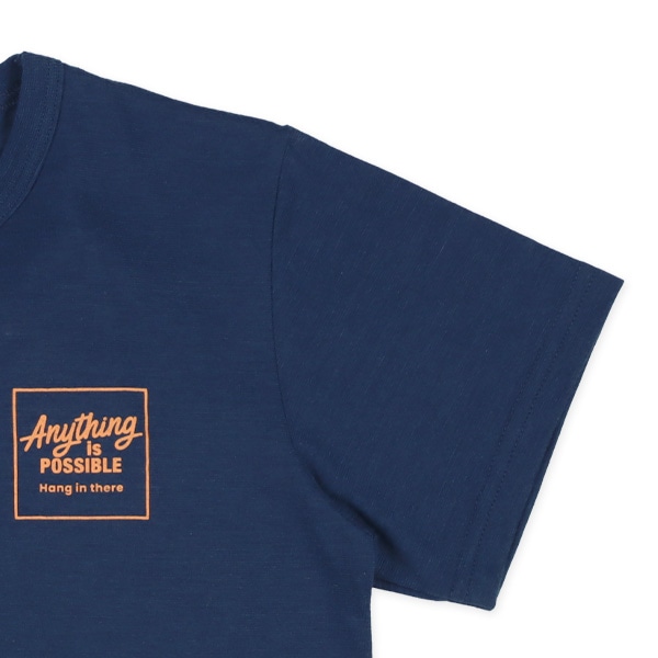 半袖パジャマ（胸ロゴ・ボーダー）