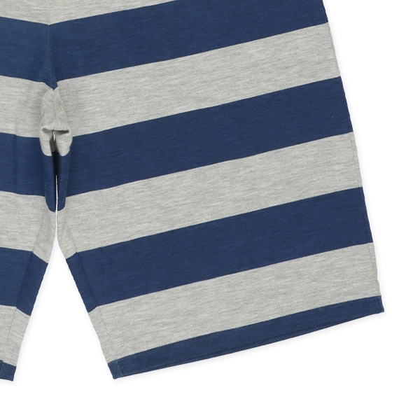 半袖パジャマ（胸ロゴ・ボーダー）