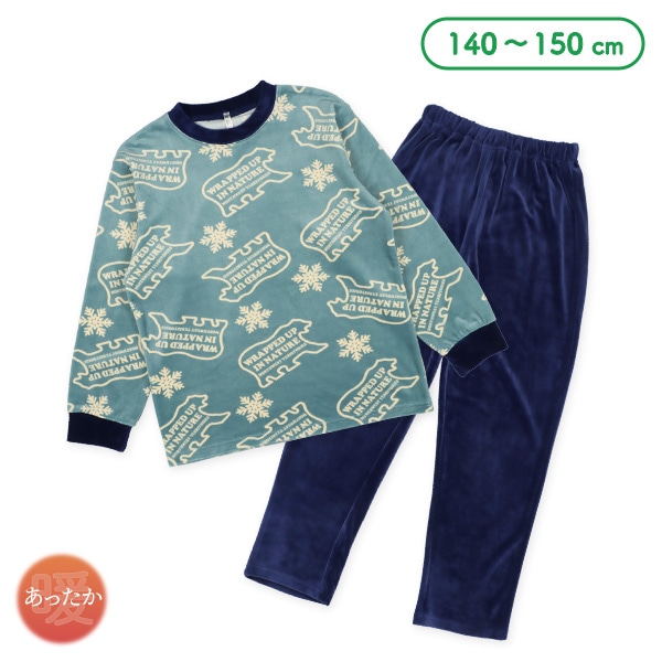 ストレッチフリース長袖パジャマ（くまロゴ雪） | 西松屋オンラインストア