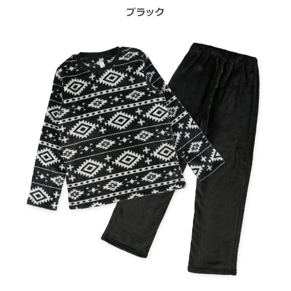 マイクロフリース長袖パジャマ（ネイティブ）
