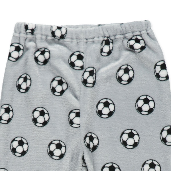 フリース長袖パジャマ（サッカーボール）