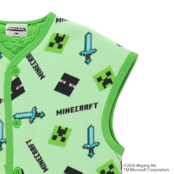 マイクロフリースロングポンチョ（マインクラフト）