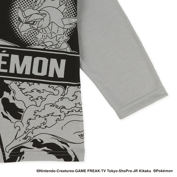 長袖パジャマ（ポケモン・モノトーン）