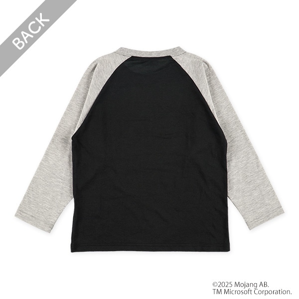 ラグラン長袖パジャマ（マインクラフト・クリーパー）