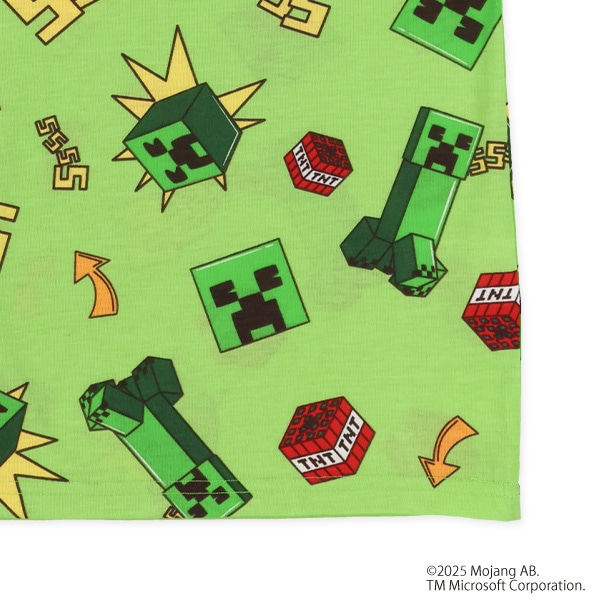 半袖パジャマ（マインクラフト）