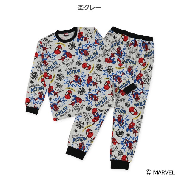 長袖パジャマ（スパイダーマン・総柄）