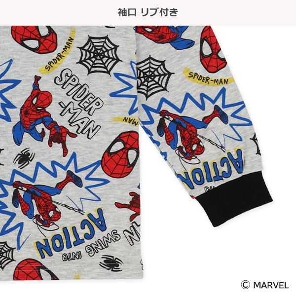 長袖パジャマ（スパイダーマン・総柄）