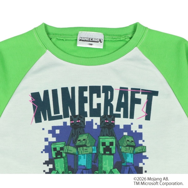 ラグラン長袖パジャマ（マインクラフト）