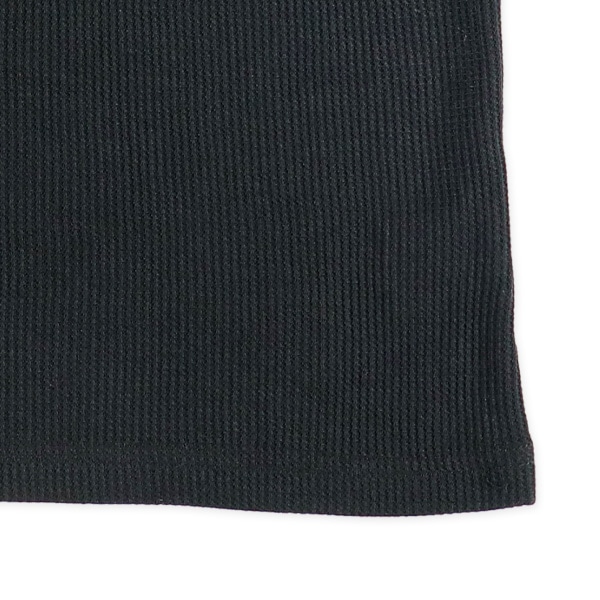 どっちもまえワッフル半袖ルームウェア（ブラック）