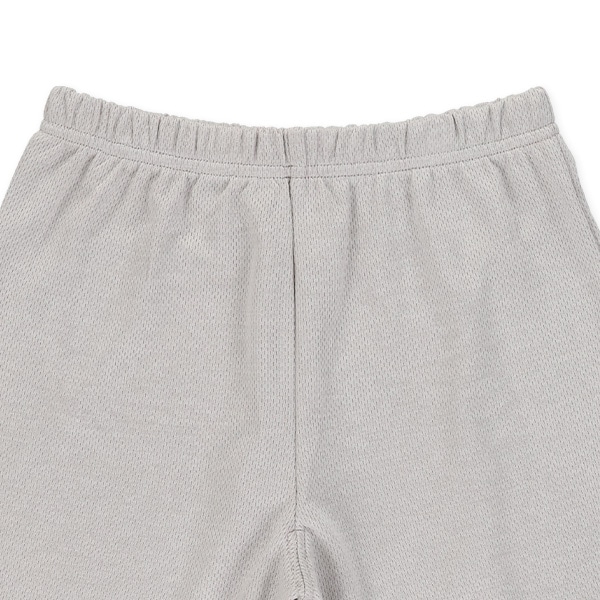 接触冷感ハニカムメッシュ半袖ルームウェア（グレー無地）