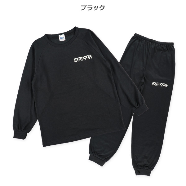 OUTDOOR）長袖ルームウェア（ロゴワンポイント）