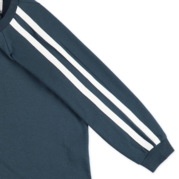 ミニ裏毛ラグラン長袖ルームウェア（ライン）