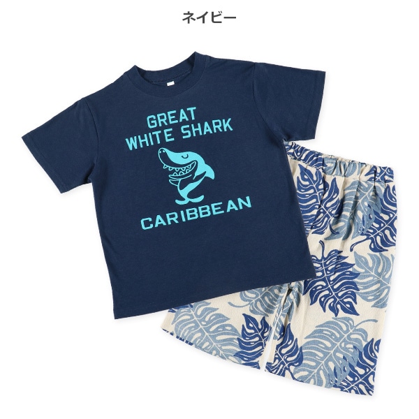 半袖ルームウェア（サメプリント）