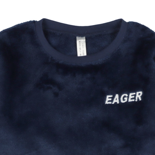 マイクロフリース長袖ルームウェア（胸刺繍）