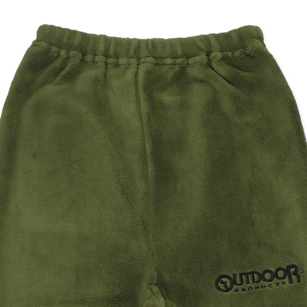 OUTDOOR）ムートンフリース長袖ルームウェア(ロゴ刺）