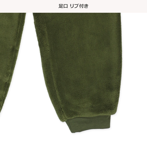 OUTDOOR）ムートンフリース長袖ルームウェア(ロゴ刺）