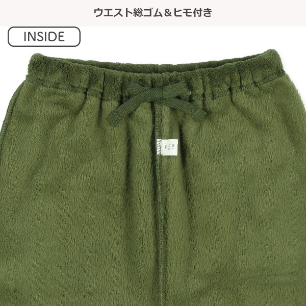 OUTDOOR）ムートンフリース長袖ルームウェア（ロゴ刺繍）
