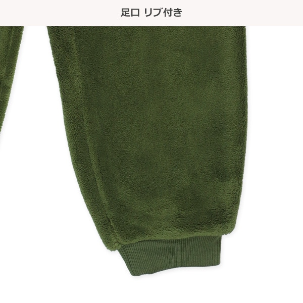 OUTDOOR）ムートンフリース長袖ルームウェア（ロゴ刺繍）