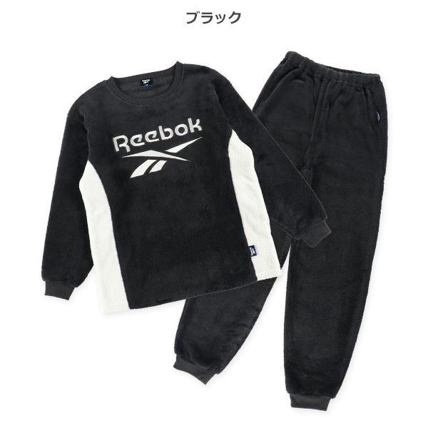 Reebok）ムートンフリース長袖ルームウェア（ブラック）