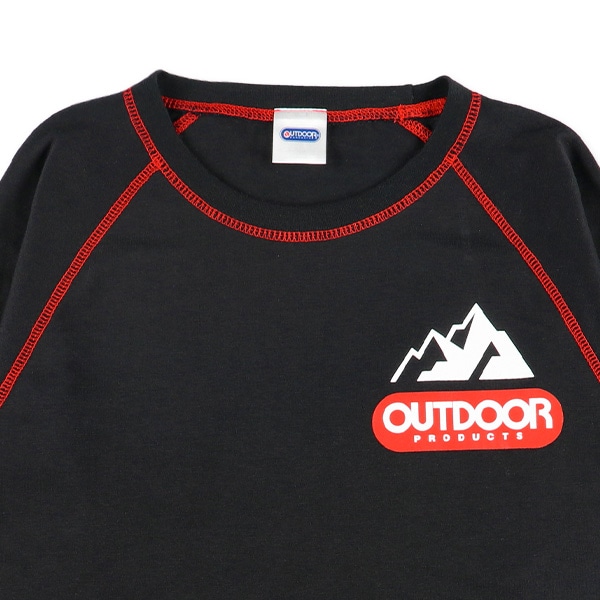 OUTDOOR）2トップスパジャマ（半袖+長袖/ロゴ）