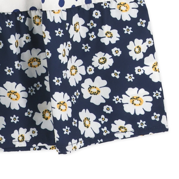 ノースリーブ切り替えワンピース