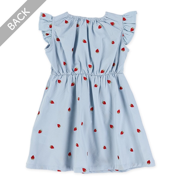 サッカーフルーツ刺繍ワンピース