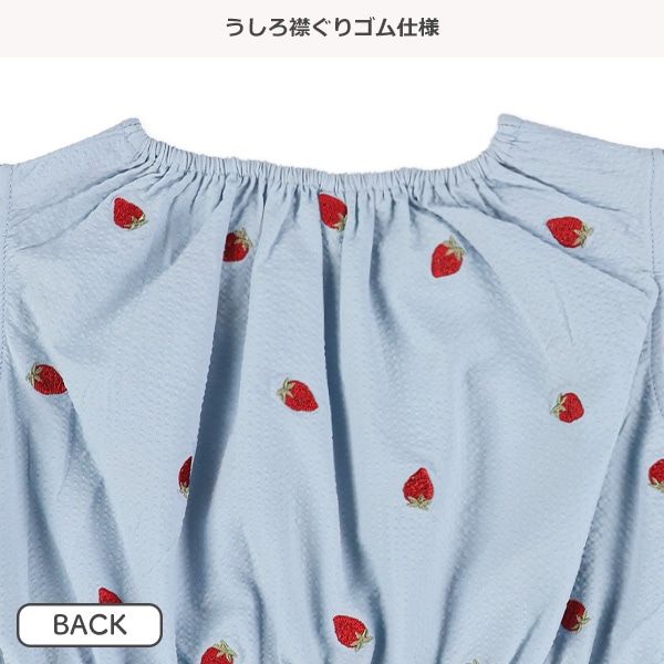 サッカーフルーツ刺繍ワンピース