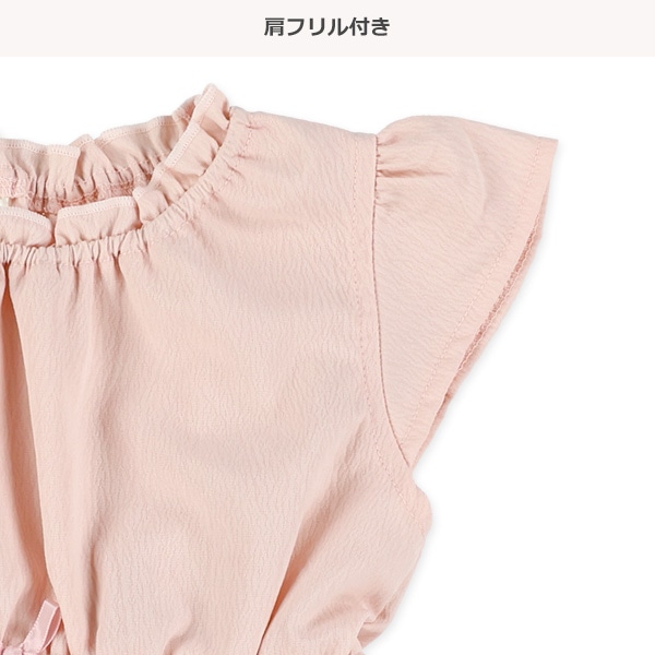 エステル楊柳ノースリーブワンピース