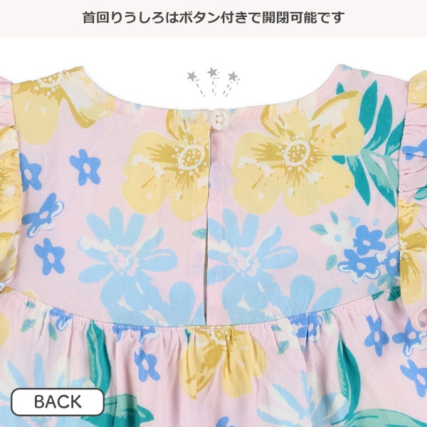 レーヨン花柄ノースリーブ＆ブルマセット