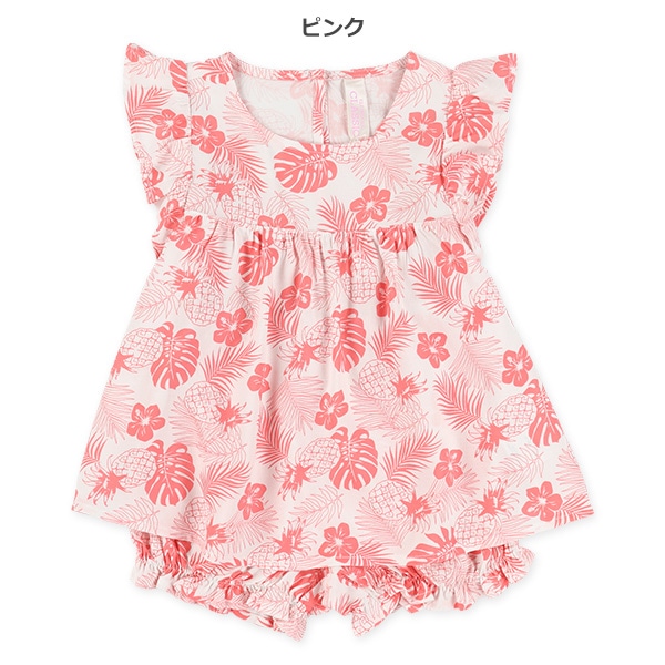 レーヨン花柄トップス&ブルマセット