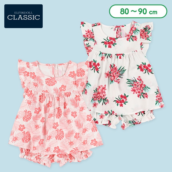 レーヨン花柄トップス&ブルマセット