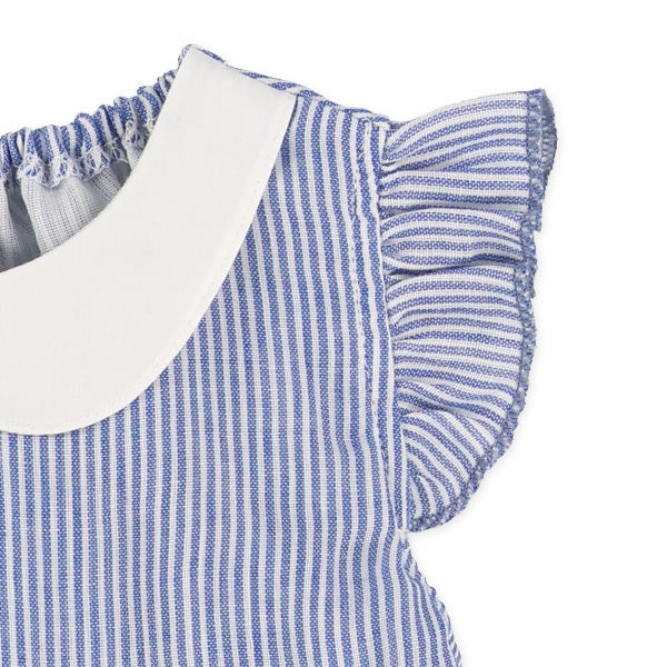 丸襟ストライプトップス&ブルマセット