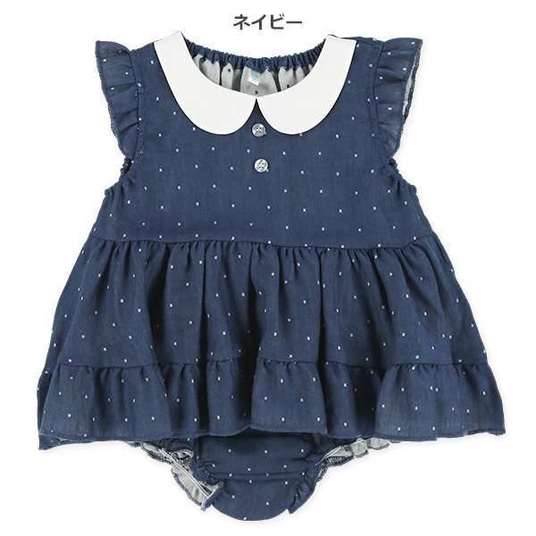 丸襟ガーゼトップス&ブルマセット